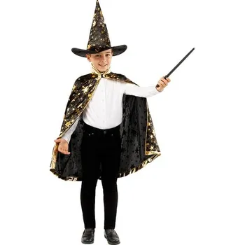 Karnevalový kostým Funiglobal - Kostým kouzelníka se hvězdami pro děti - 10-12 years