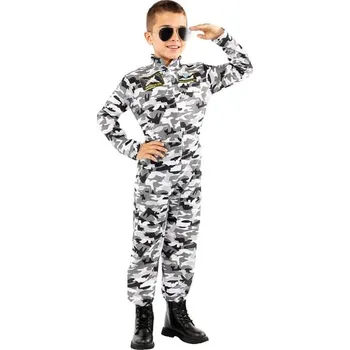 Karnevalový kostým Funiglobal - Kostým stíhačkového pilota pro děti - 10-12 years