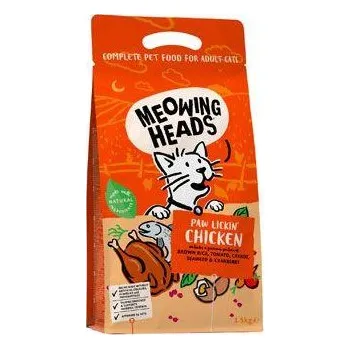 Krmivo pro kočku MEOWING HEADS Paw Lickin’ Chicken 1,5kg