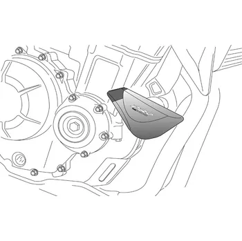 Pádové protektory rámu puig pro 3158n černý s šedou gumou