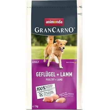 Krmivo pro psa GranCarno Dog DryFood Adult s drůbežím a jehněčím masem, 1kg