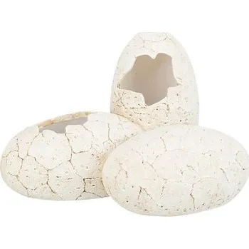 Teraristika Jeskyně pro plazy, design vejce, polyesterová pryskyřice, 20x13x15cm