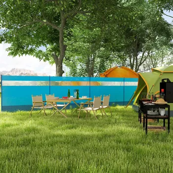 Markýza Kempingová zástěna proti větru 725 x 140 cm | modrá