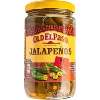 Koření Old El Paso nakládané krajené papričky Jalapeňo 215 g