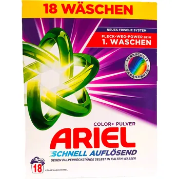 Prací prášek ARIEL COLOR+ PULVER - prací prášek na barevné prádlo - 18 praní 990g