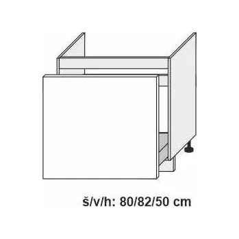 Kuchyňská skříňka Kuchyňská skříňka dolní ESSEN WHITE AKRYL LESK D1ZA/80 - grey