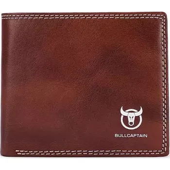 Peněženka Bullcaptain elegantní kožená peněženka Marcien Hnědá