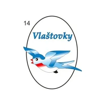 Informační tabulka Samolepky OZNAČENÍ TŘÍD - Ptáčci č.14 8501-70