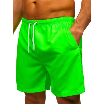 Pánské plavky Zelené pánské plavecké šortky Bolf HN101 - 3XL