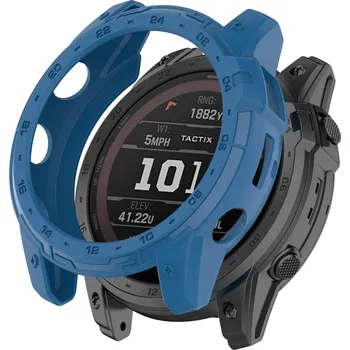 Příslušenství k chytrým hodinkám Silikonový rámeček pro Garmin Enduro 2 a Garmin Tactix 7 - Modrý