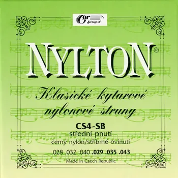 Hudební nástroj Gorstrings Nylton CS4SB 2843 Black + prodloužená záruka 3 roky