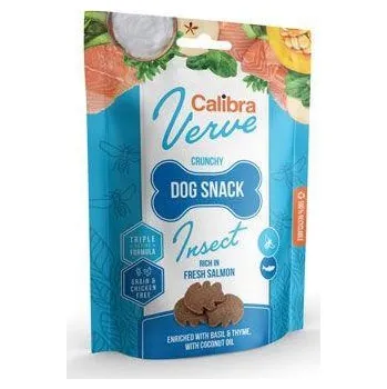 Pamlsek pro psa Calibra Dog Verve Crunchy Snack Insect&Salmon 150g