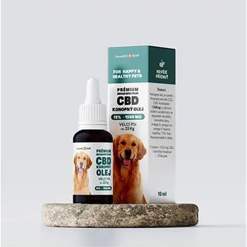CBD Olej konopný CBD 15% 10 ml (270 kvapiek) pre veľké psy od 23 kg