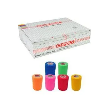 Obinadlo elast. CoPoly 5cm x 4,5m MIX NEON 12ks