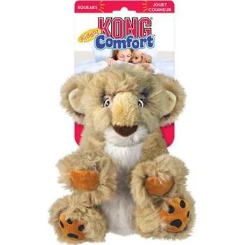 Hračka pro psa Hračka Kong Dog Comfort Kiddos Lev s pískatkom, polyester L