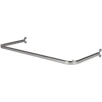 Tyč na sprchový závěs Závěsná tyč na ramínka 100x36 cm, stříbrná