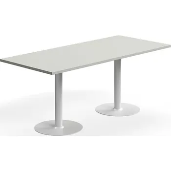 Jídelní stůl Stůl VERTICUS, 1800x800x720 mm, světle šedá/bílá