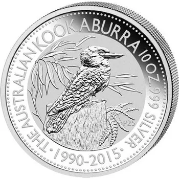 Stříbrná mince 10 Oz Australian Kookaburra (Ledňáček) 2015 (1990-2015)