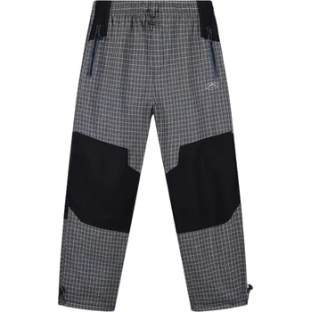 Pánské kalhoty Pánské plátěné kalhoty černé/šedé Kugo FK7611