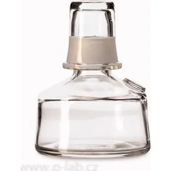 Laboratorní baňka Kahany lihové (Popis: Skleněný kahan, Objem (ml): 100, Průměr (mm): 76, Výška (mm): 102)