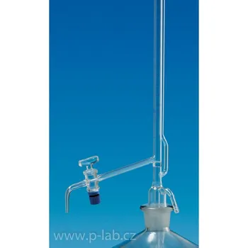 Laboratorní baňka Byreta automatická dle Pelleta, třída přesnosti AS (Objem (ml): 50, Dělení (ml): 0,1, Typ byrety: I, Balení (ks): 1)