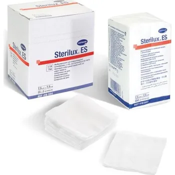 Zdravotnický materiál Gázové kompresy Sterilux ES sterilné 5 x 5 cm, 25 x 2 ks