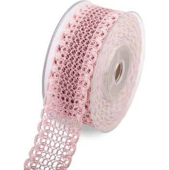 Stuha Stuha ozdobná, 4 cm, modena, růžová, 10m/bal.