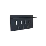 Věšák s policí 2F černá