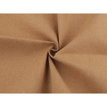 Bavlna surová METRÁŽ - 3 (10) béžová tm.