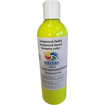 Vodová barva JUMANIKA Tempera fluorescentní 300 ml Barva: žlutá