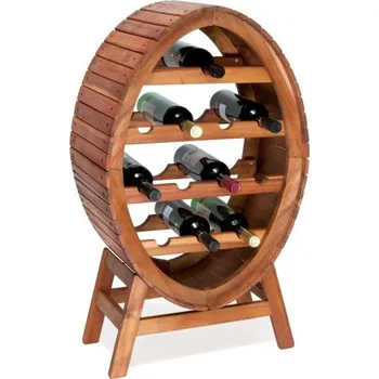 Stojan na víno Casaria 103913 12 lahví hnědý