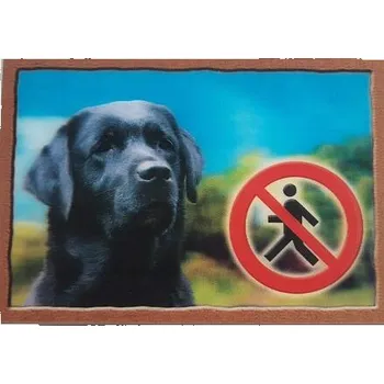 Samolepicí dekorace na vozidlo Cedulka 3D PSI, Labradorský retrivr (černý)