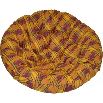 Podsedák Nábytek PEGAS Polstr na křeslo papasan 100 cm okrová kostka