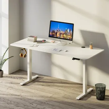 Psací stůl Výškově nastavitelný stůl 120x60 cm | Bílá