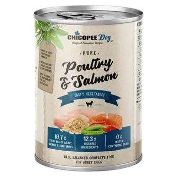 Krmivo pro psa Chicopee Dog konz. Pure Poultry&Salmon 400g