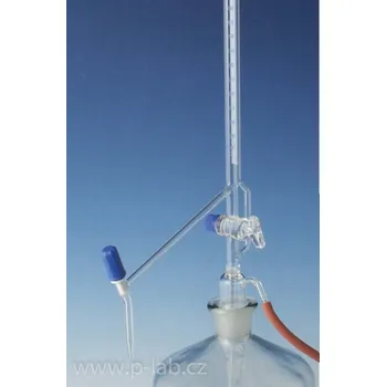 Laboratorní baňka Byreta automatická dle Pelleta, třída přesnosti AS (Objem (ml): 50, Dělení (ml): 0,1, Typ byrety: III, Balení (ks): 1)