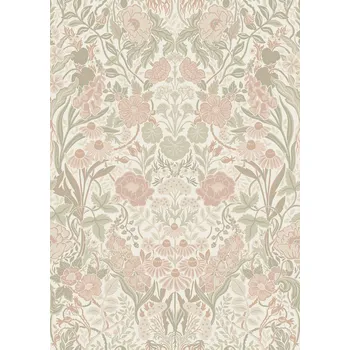 Tapeta Borastapeter Vliesová tapeta na zeď, růžová, květiny, 5724, Orangeri, Borastapeter, velikost 10,05 x 0,53 m