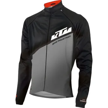 Cyklistická bunda Bunda KTM FACTORY CHARACTER JACKET +/- ARMS, BLACK/GREY XXL