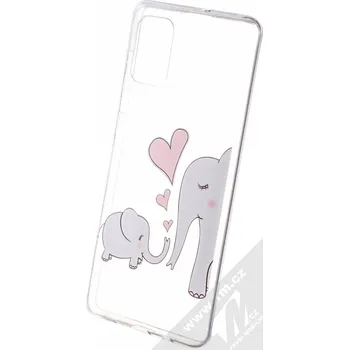 Pouzdro na mobilní telefon 1Mcz Trendy Slonice a slůně TPU pro Samsung Galaxy A71