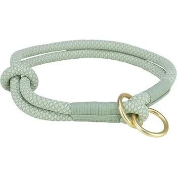 Obojek pro psa Soft Rope kulatý polostahovací obojek, šalvěj/máta XS: 25 cm/ 6 mm