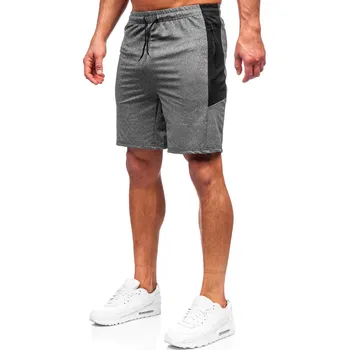 Pánské kraťasy Grafitové pánské teplákové kraťasy Bolf 68026 - 2XL