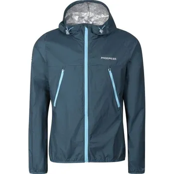 Pánská bunda Pánská bunda na sportování PROGRESS TEAM XL Tmavě modrá, Stříbrná