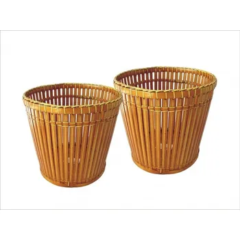 Květináč Nábytek PEGAS Bambusový obal na květináč set 2 ks