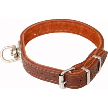 Obojek pro psa BAFPET Barvářský obojek Barva: Hnědá, Rozměr: 22mm x 40cm /23-40/ 50008