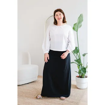 Dámská sukně Sukně dlouhá BASIC černá - SUBADBLM