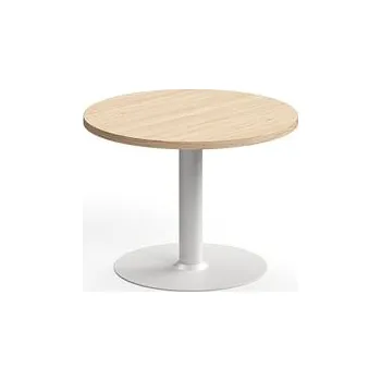 Konferenční stolek Konferenční stolek VERTICUS, Ø700x500 mm, dub/bílá