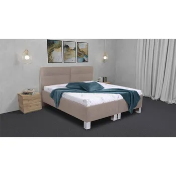 Postel Pohoda Čalouněná postel Fabio 180x200 s matrací Miami Zvolte látku: letto 73, Barva nožiček: Dřevo Šedá 15 cm