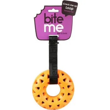 Hračka pro psa Hračka EBI+ Crack me up - slučka oranžová/čierna 27x14x4,5cm