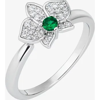 Prsten Preciosa Stříbrný prsten Evergreen s kubickou zirkonií Preciosa, emerald Velikost prstenu: průměr 16,5-17,4 mm, CZ 52-55