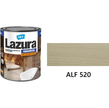 barva a nátěr na dřevo HET AQUADECOL Lazura FORTE středněvrstvá vodou ředitelná lazura na dřevo 0.75 l ALF 520